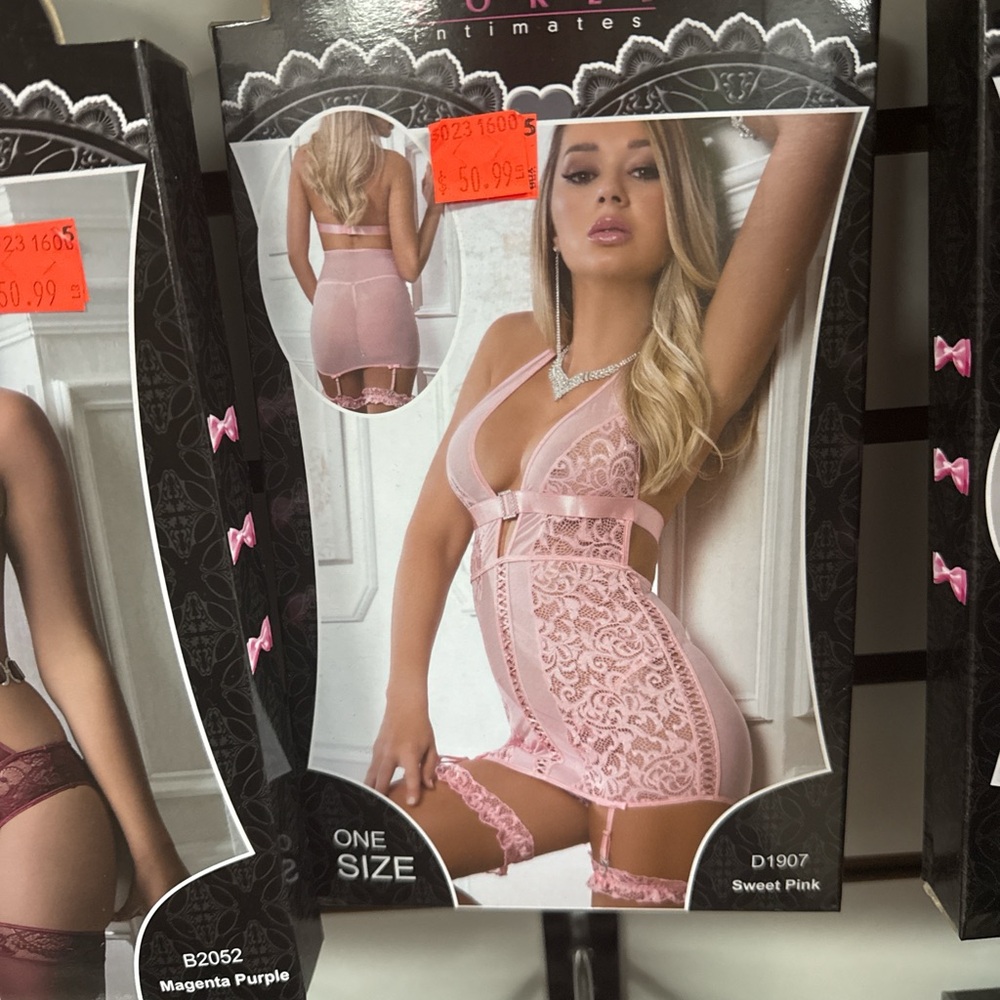 Dreamgirl Magenta Purple Lace Chemise
